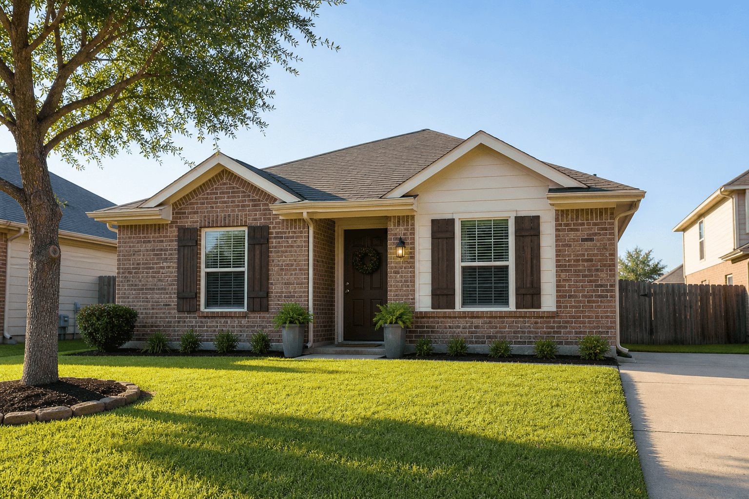 Houston-area home exterior used for the interactive foundation diagnostic preview