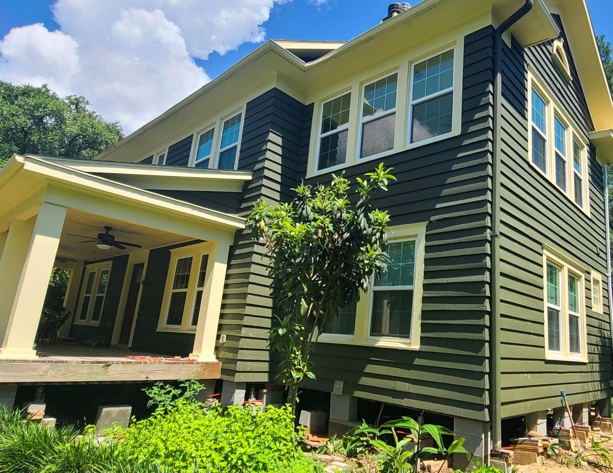 Block and base house leveling project
