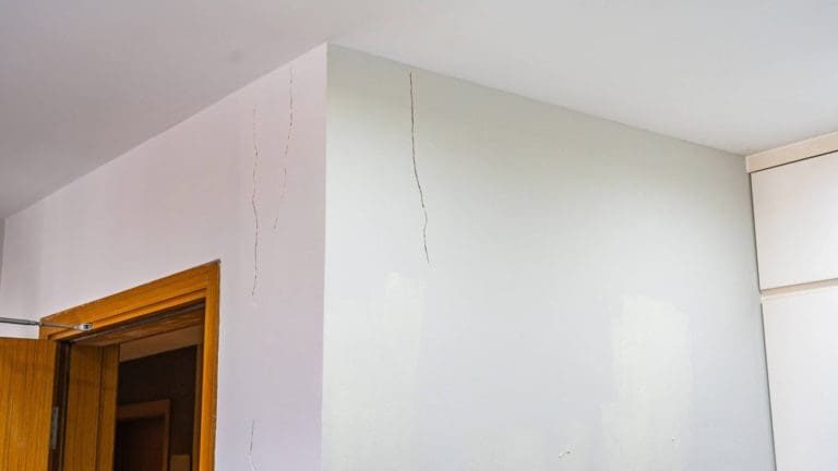 a white wall with some paint on it