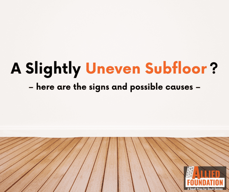 Uneven subfloors