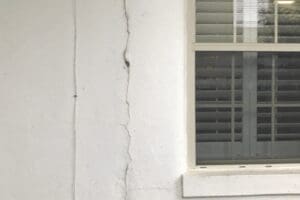 cracks in houston home wall