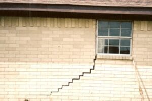 vertical cracks in home wall