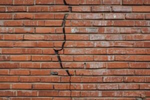 cracks in brick wall houston